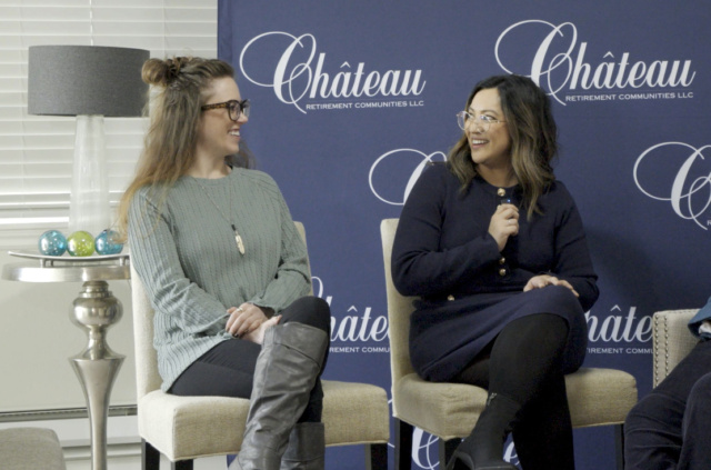 Lacy Steed and Cindy Serrano at Chateau Retirement