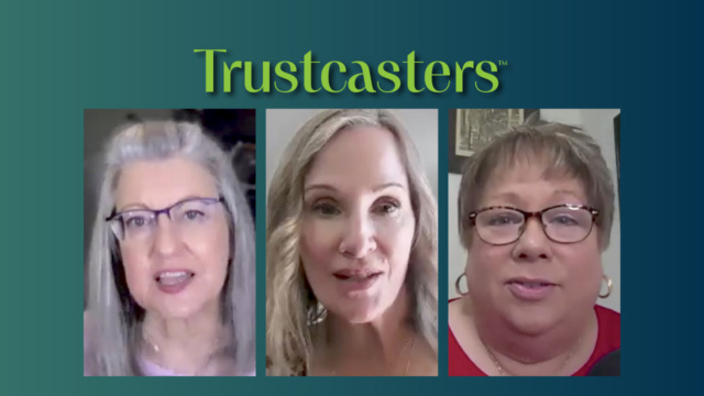 Trustcasters Suzanne Newman, Daphne Davis, Ellie Brown